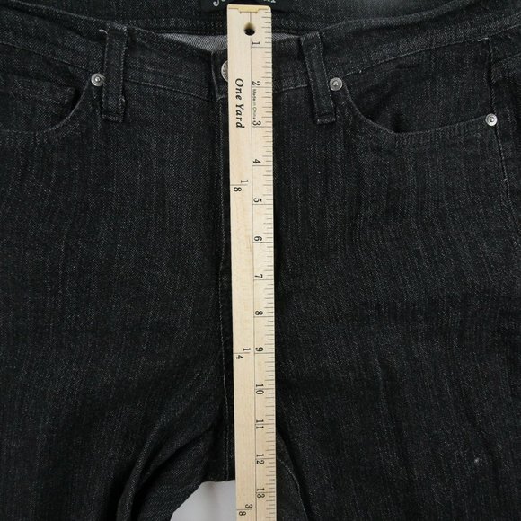 Jeanstar Womens Straight Jeans Black Denim Size 12 - Picture 5 of 12